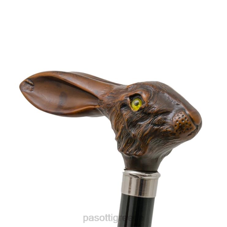 ομπρέλα | PASOTTI 478 oxf-17 113 - καφέ ομπρέλα με λαβή κουνελιού 2N6B8118 άνδρες